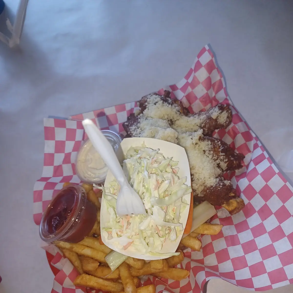 Parmesan and Garlic Chicken Wings Combo