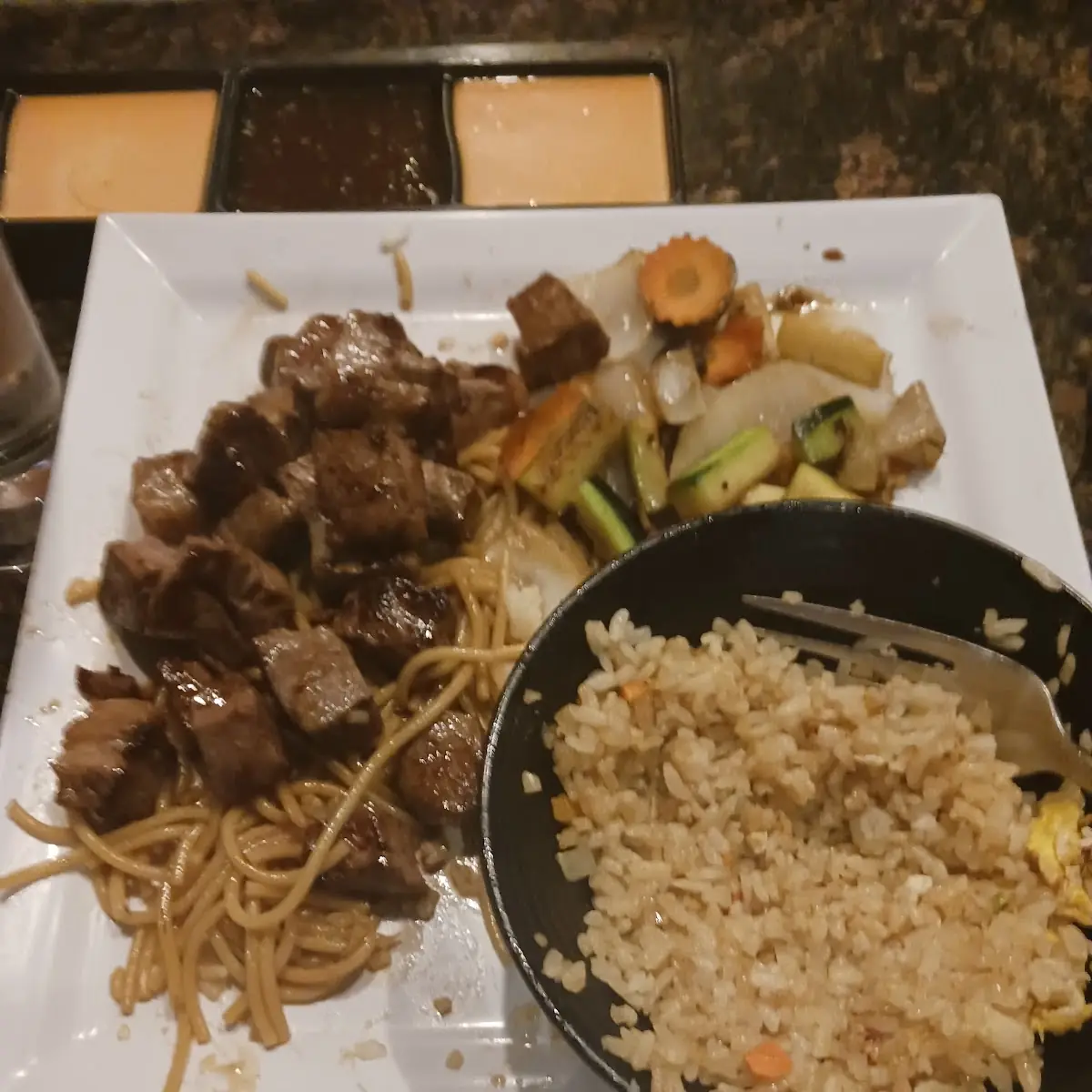 Steak Fried Rice Chow Mein