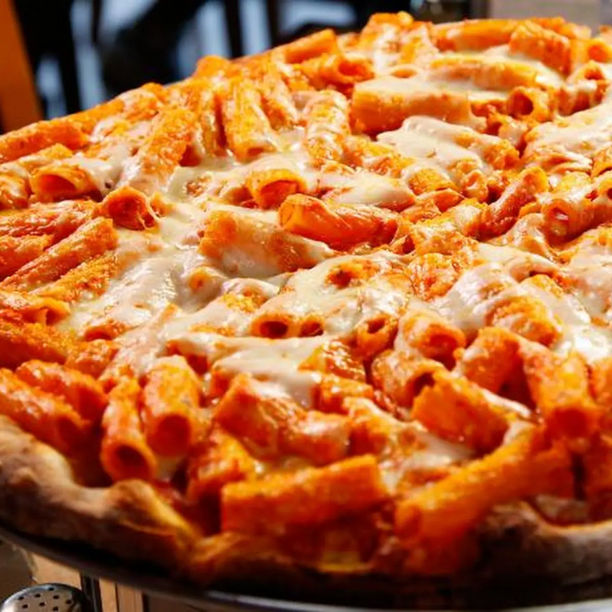 Baked Ziti Thin Crust Pizza