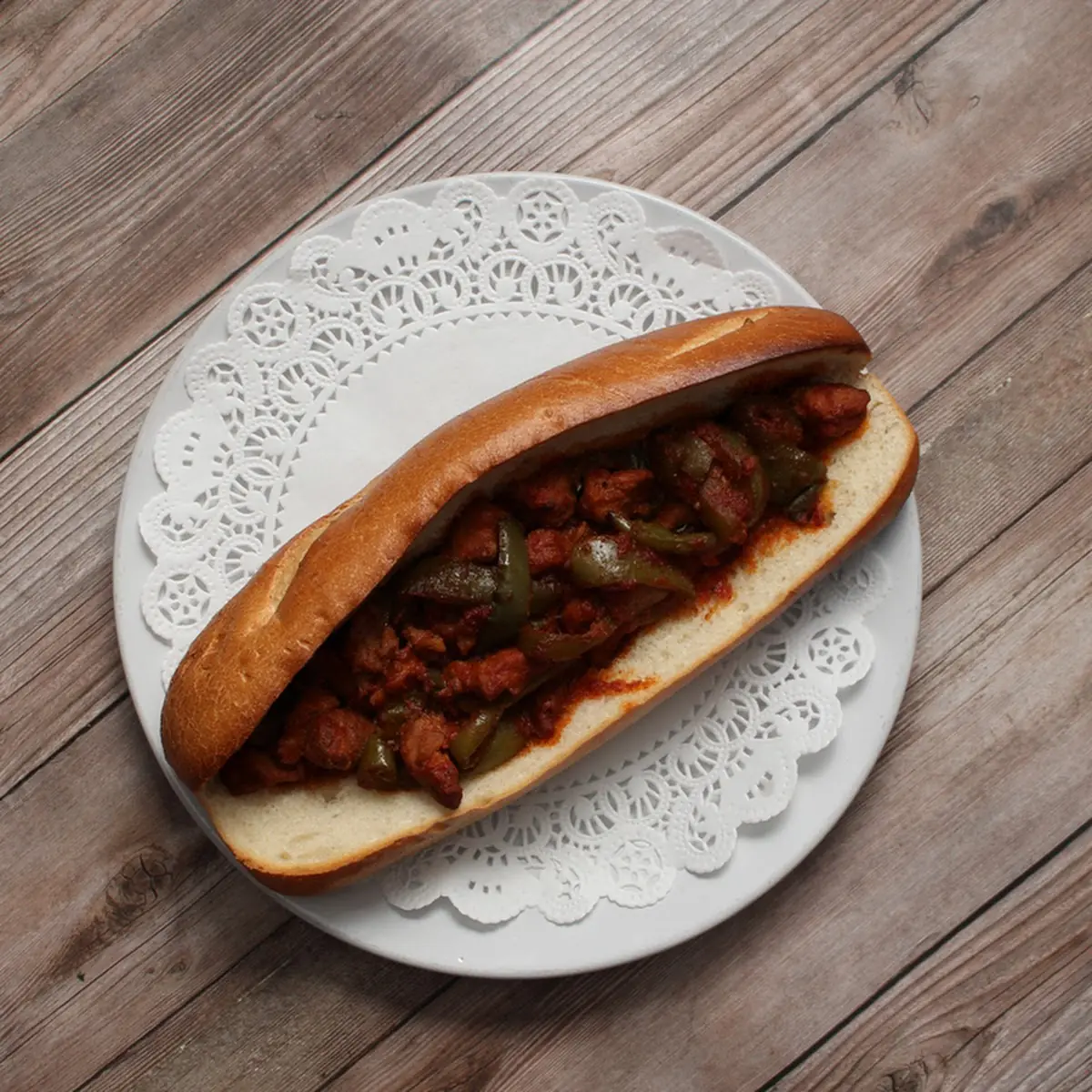 Meatball Grinder with Parmesan Cheese