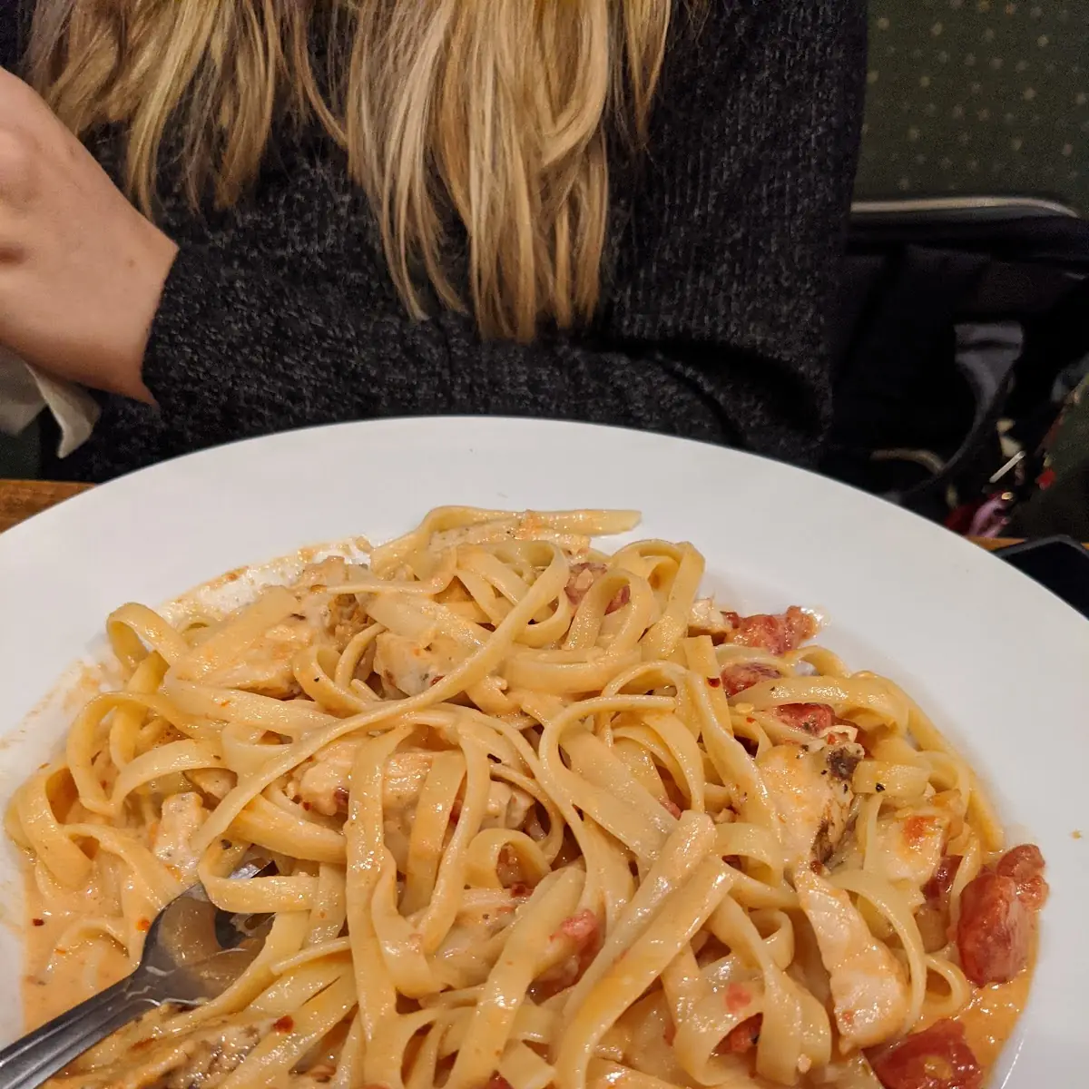Spicy Chicken Fettuccine