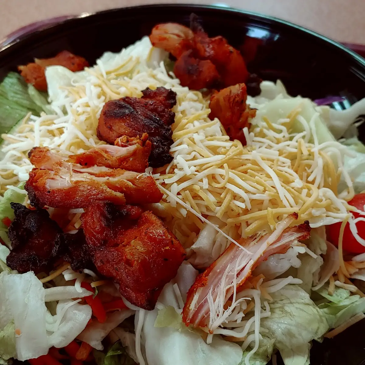 Roasted Chicken Bites Salad