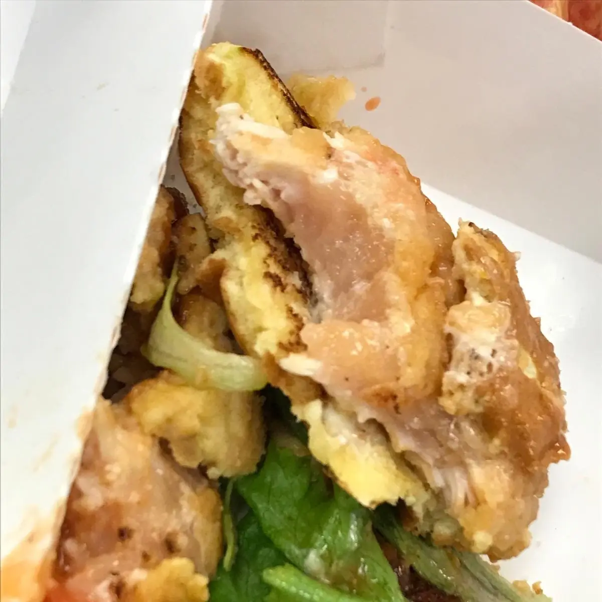 Raw Chicken Served