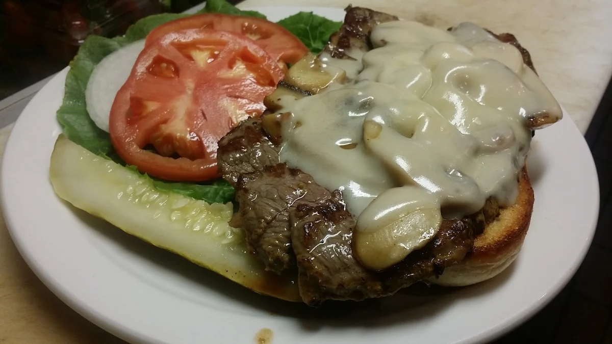 Mushroom Swiss Burger