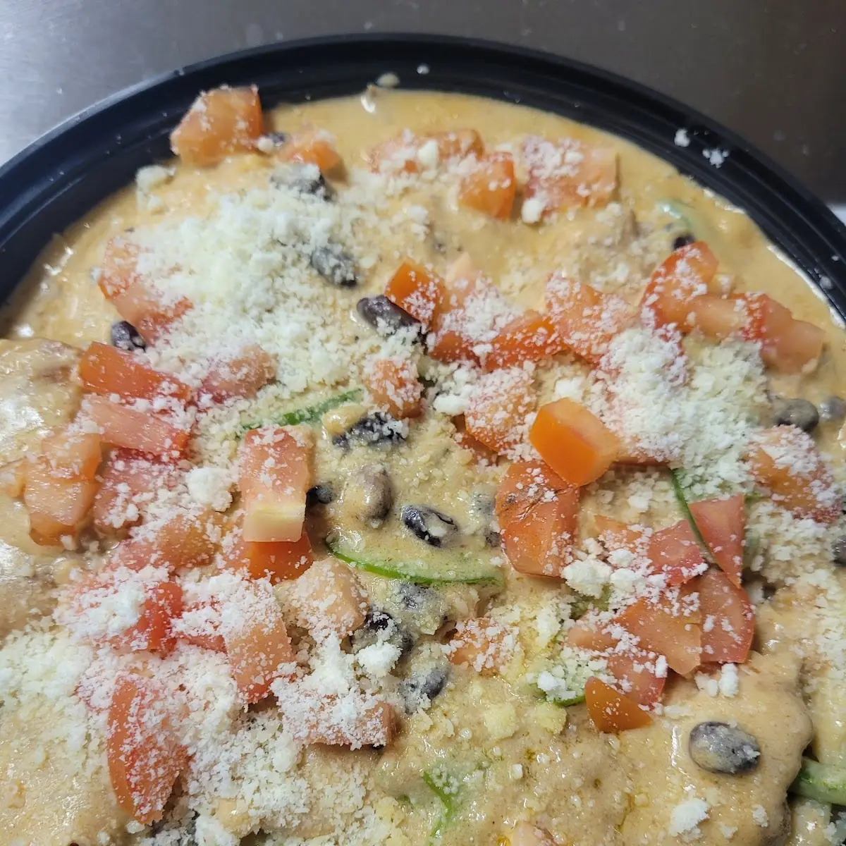 Southwest Chicken over Penne Pasta