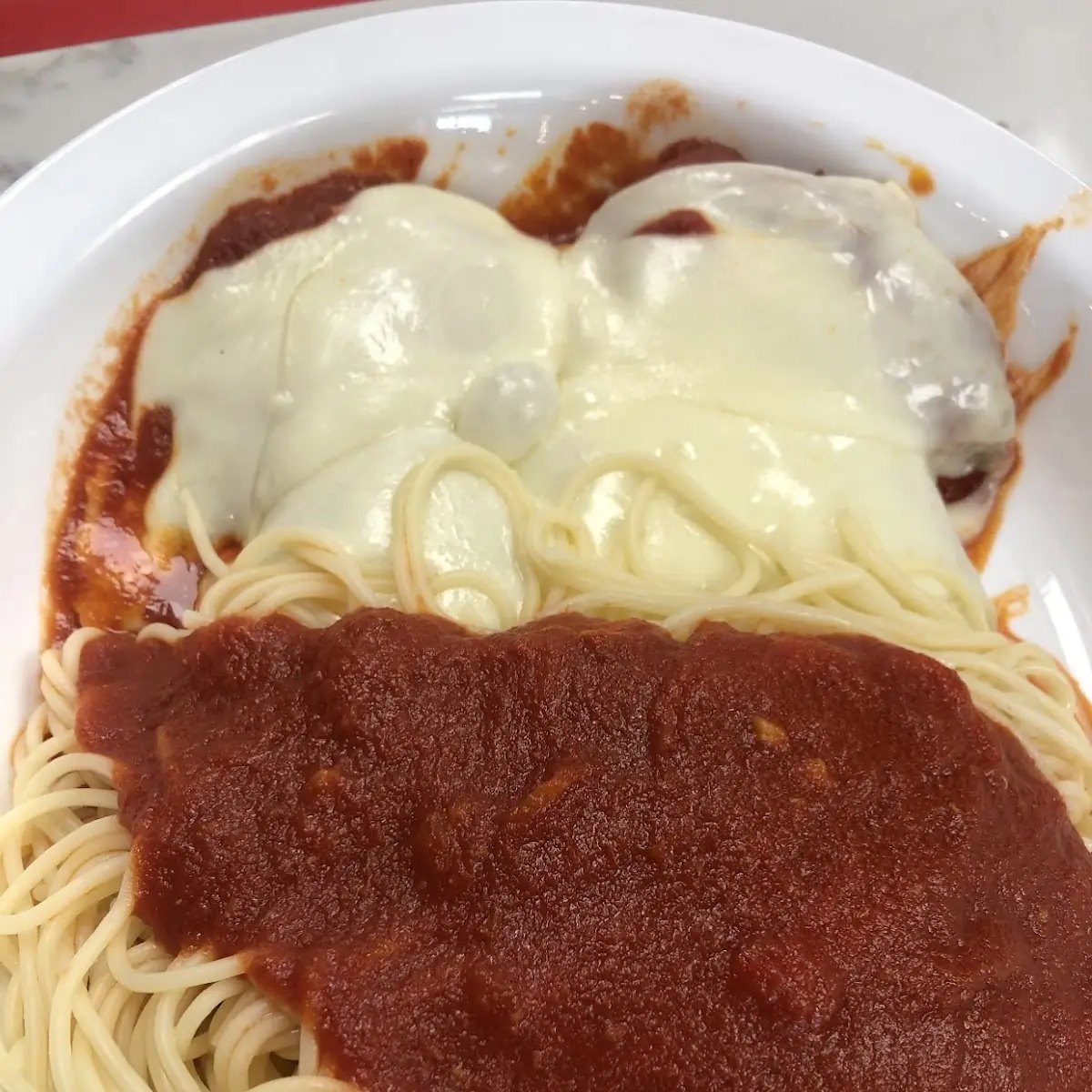 Veal Parmigiana with Pasta