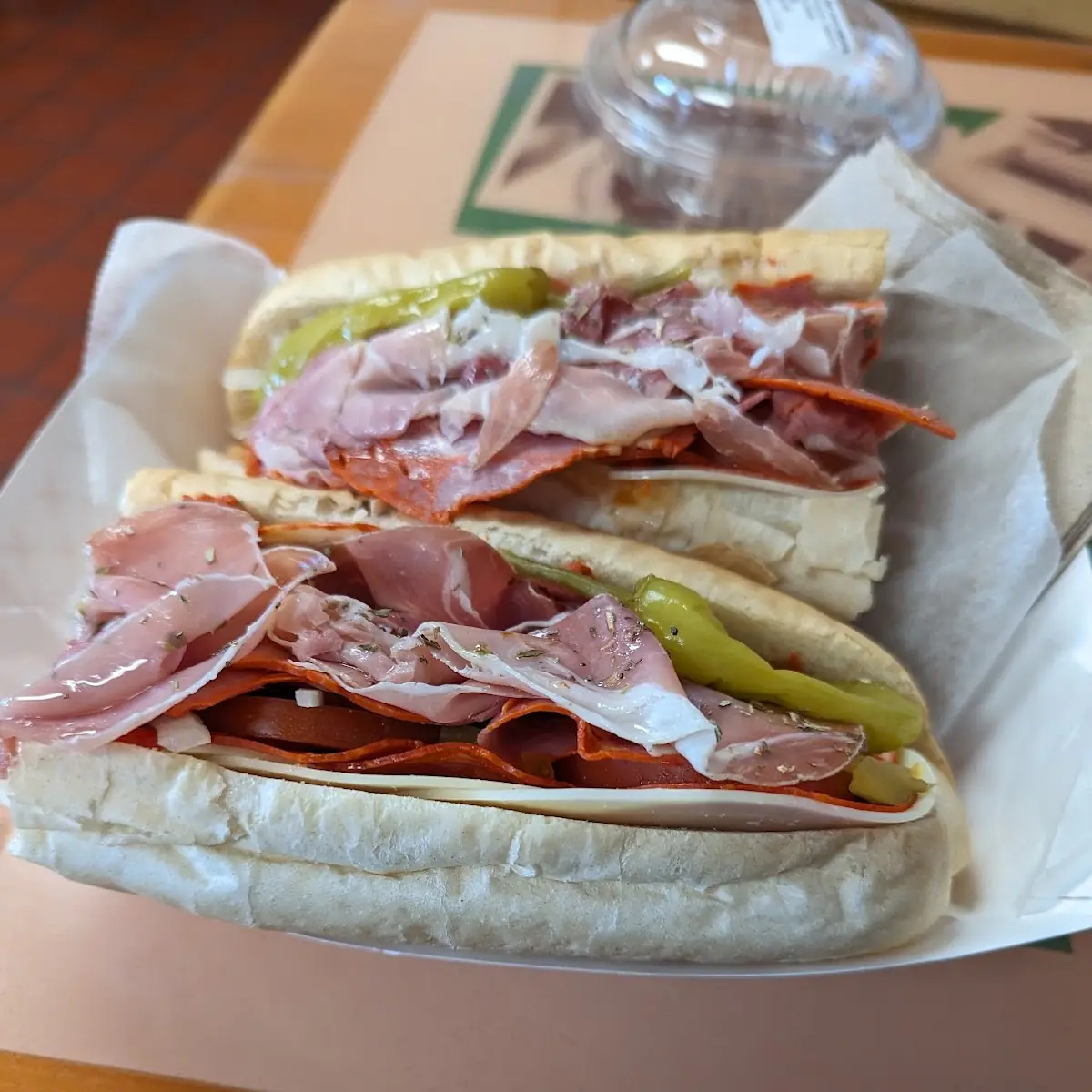 Half Smoke Pickle & Pepper Sandwich