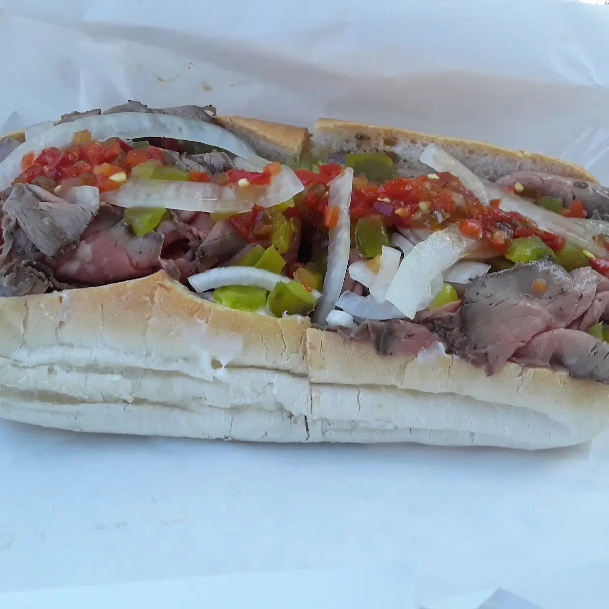 Roast Beef Sandwich with Hot Relish