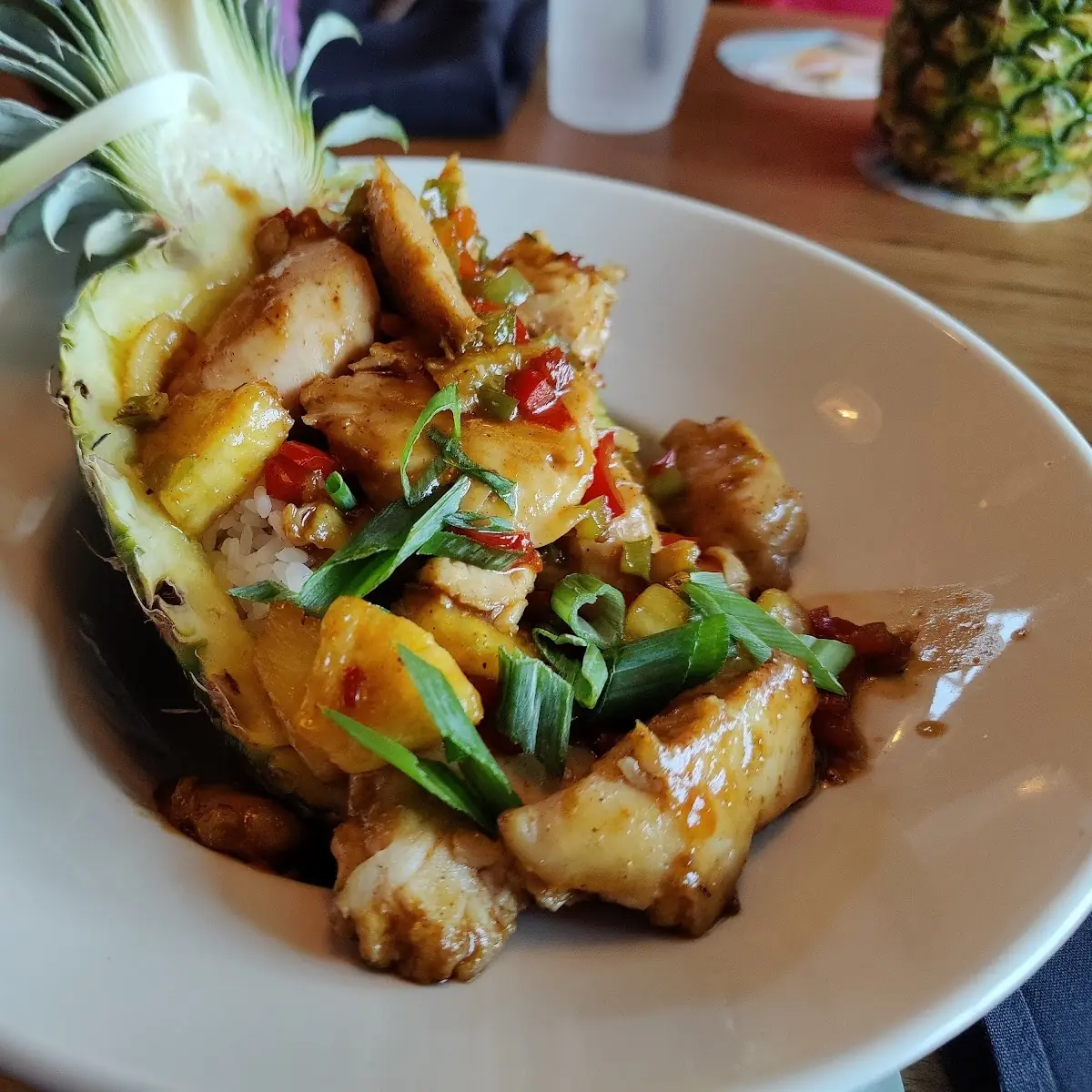 Jerk Shrimp Pineapple Bowl