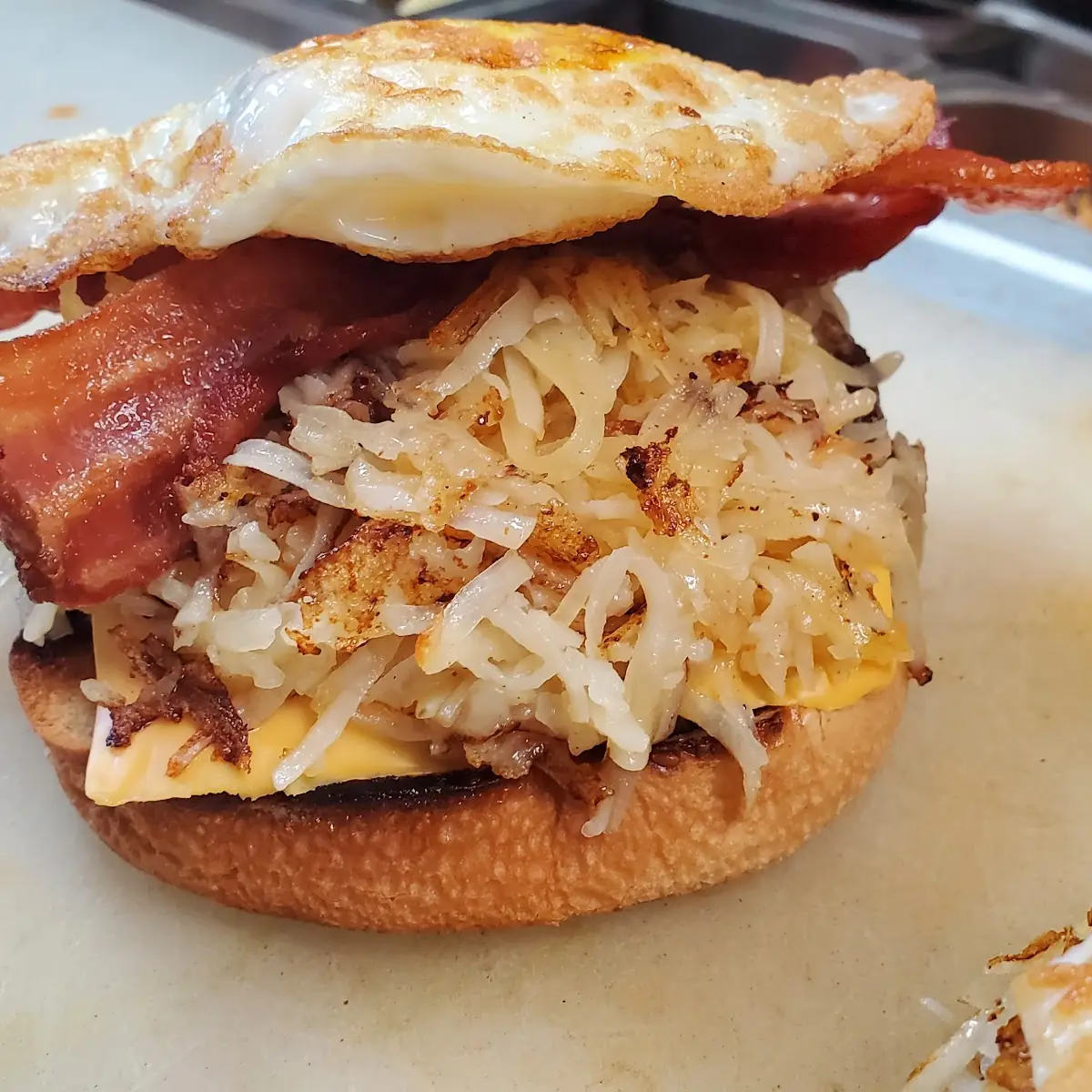 Breakfast Bacon Burger