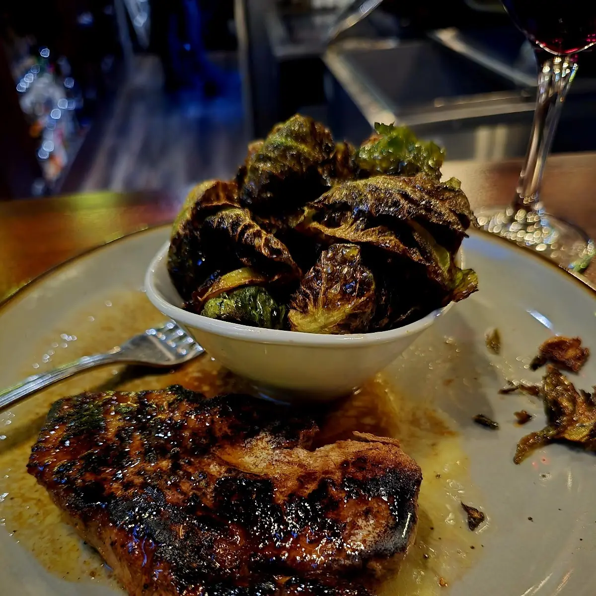 Filet and Collard Greens
