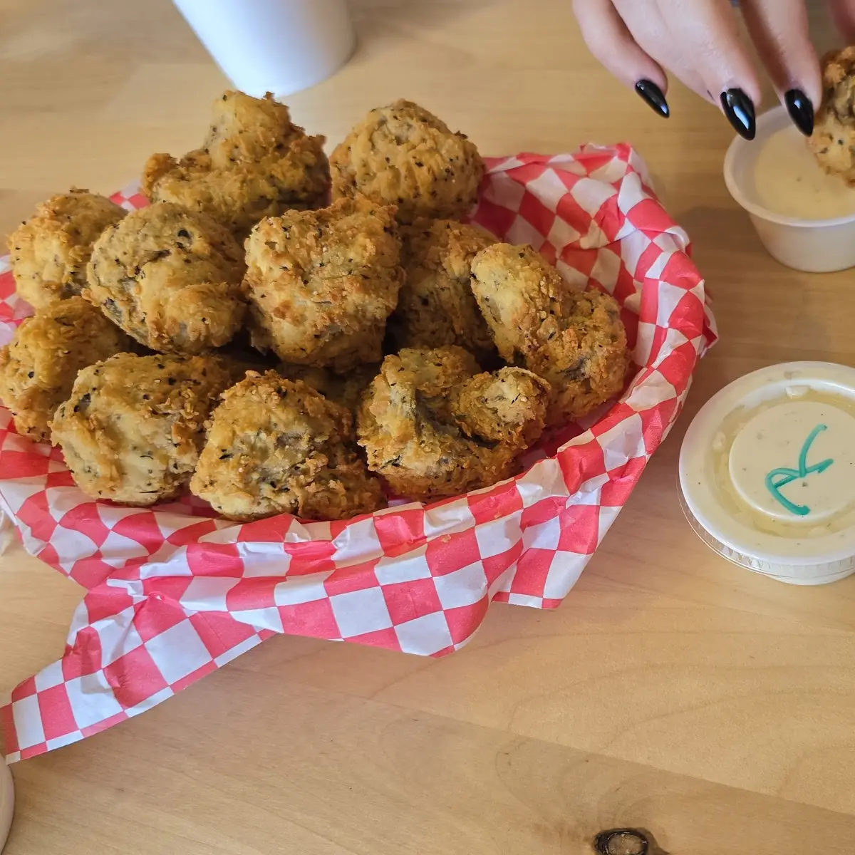 Hand-Battered Mushrooms