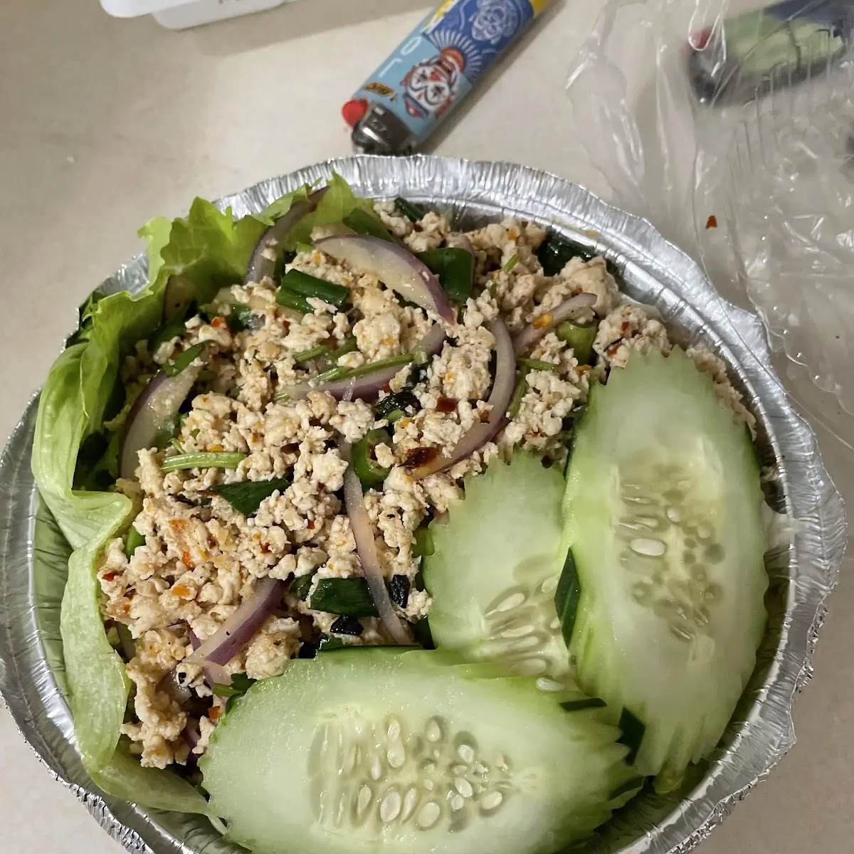 Larb Chicken Salad