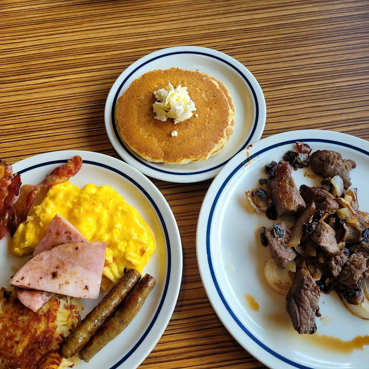 Breakfast Sampler Platter with Side Steak