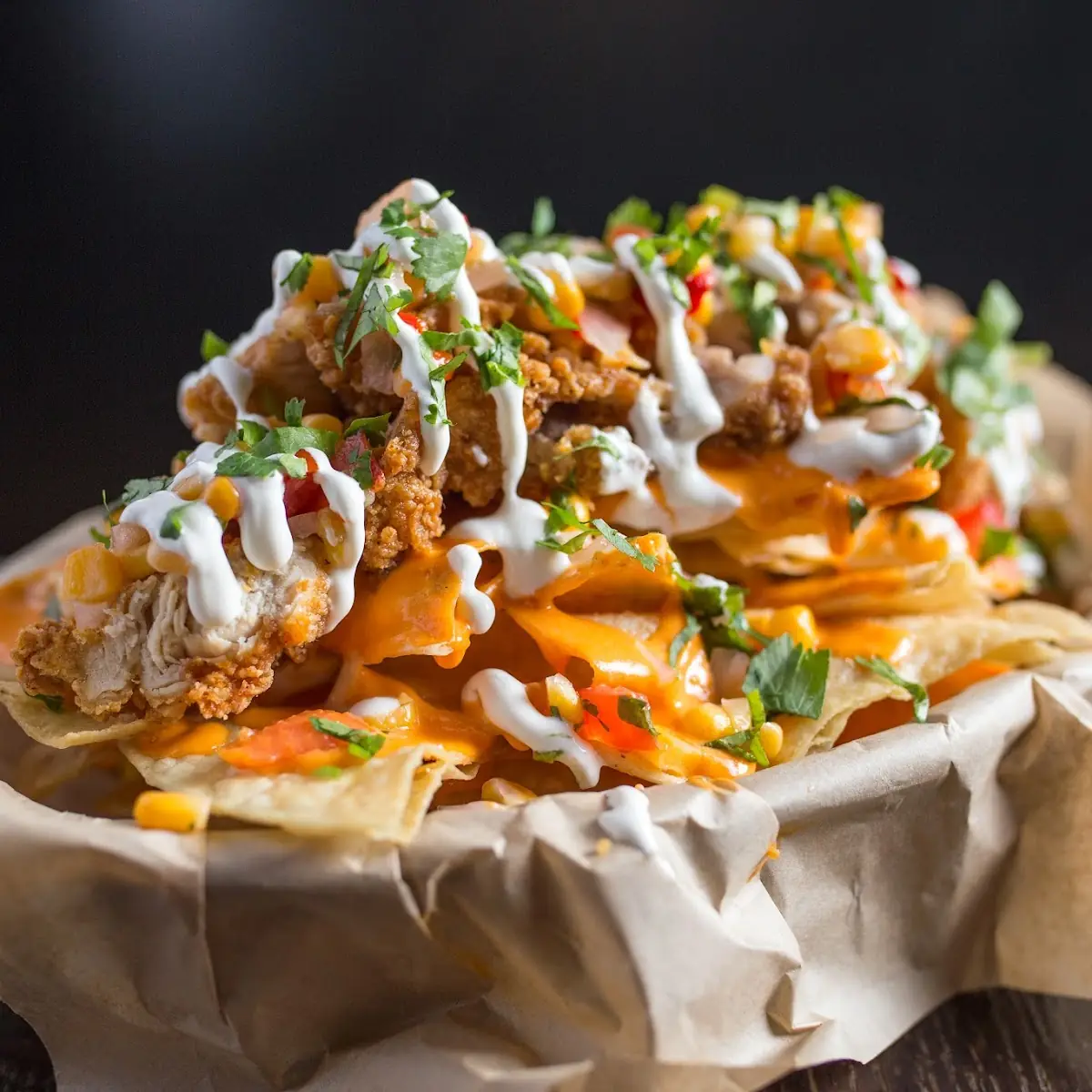 Fried Chicken Nachos