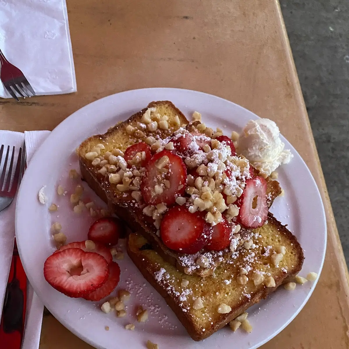 Banana Macadamia Nut French Toast