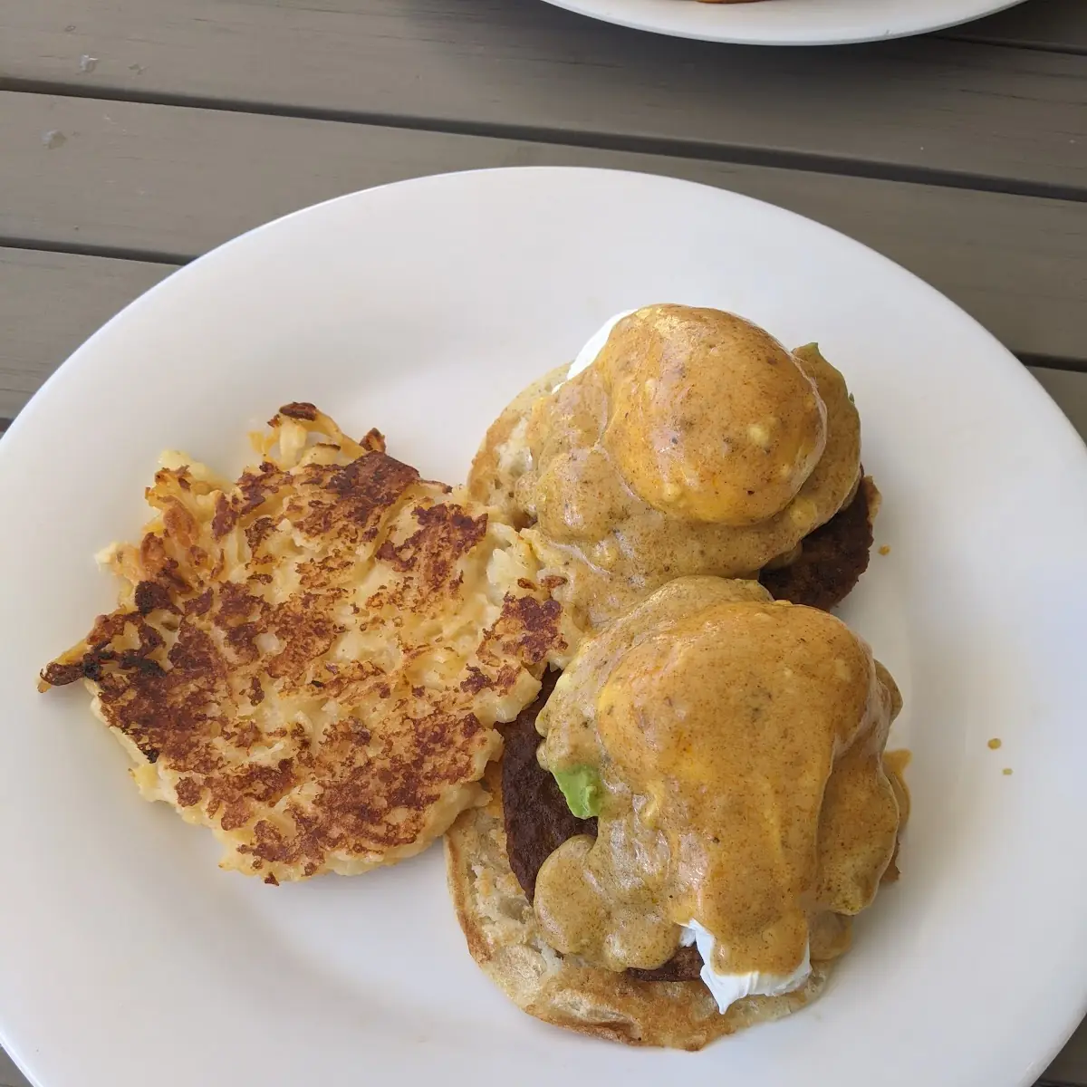 Firecracker Benedict with Hash Brown Casserole