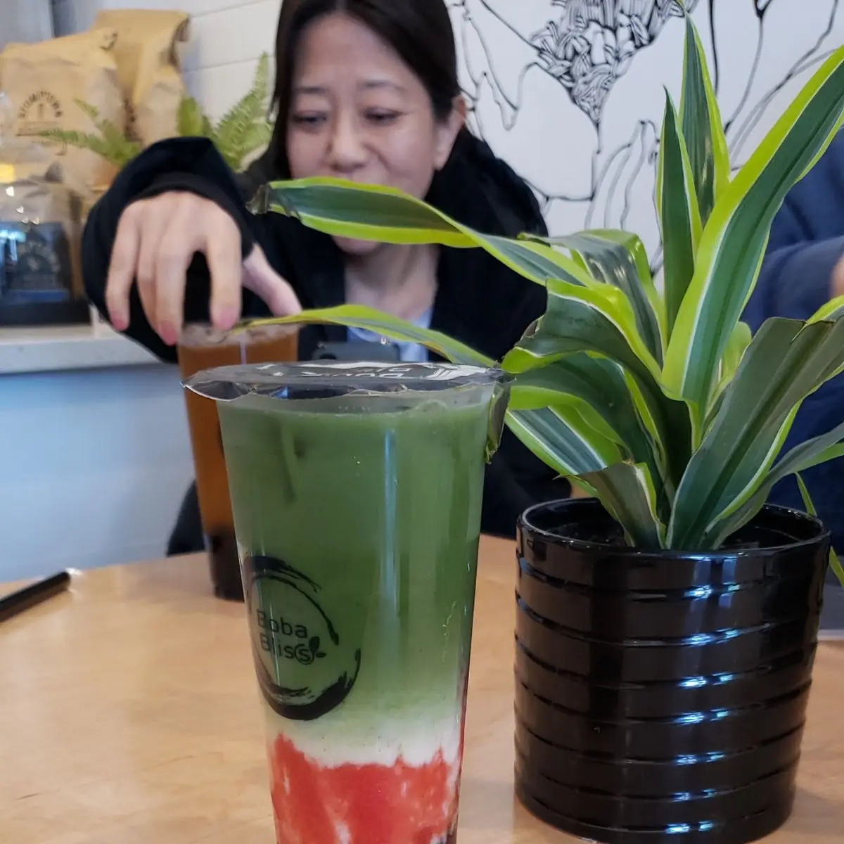 Strawberry Matcha Tea