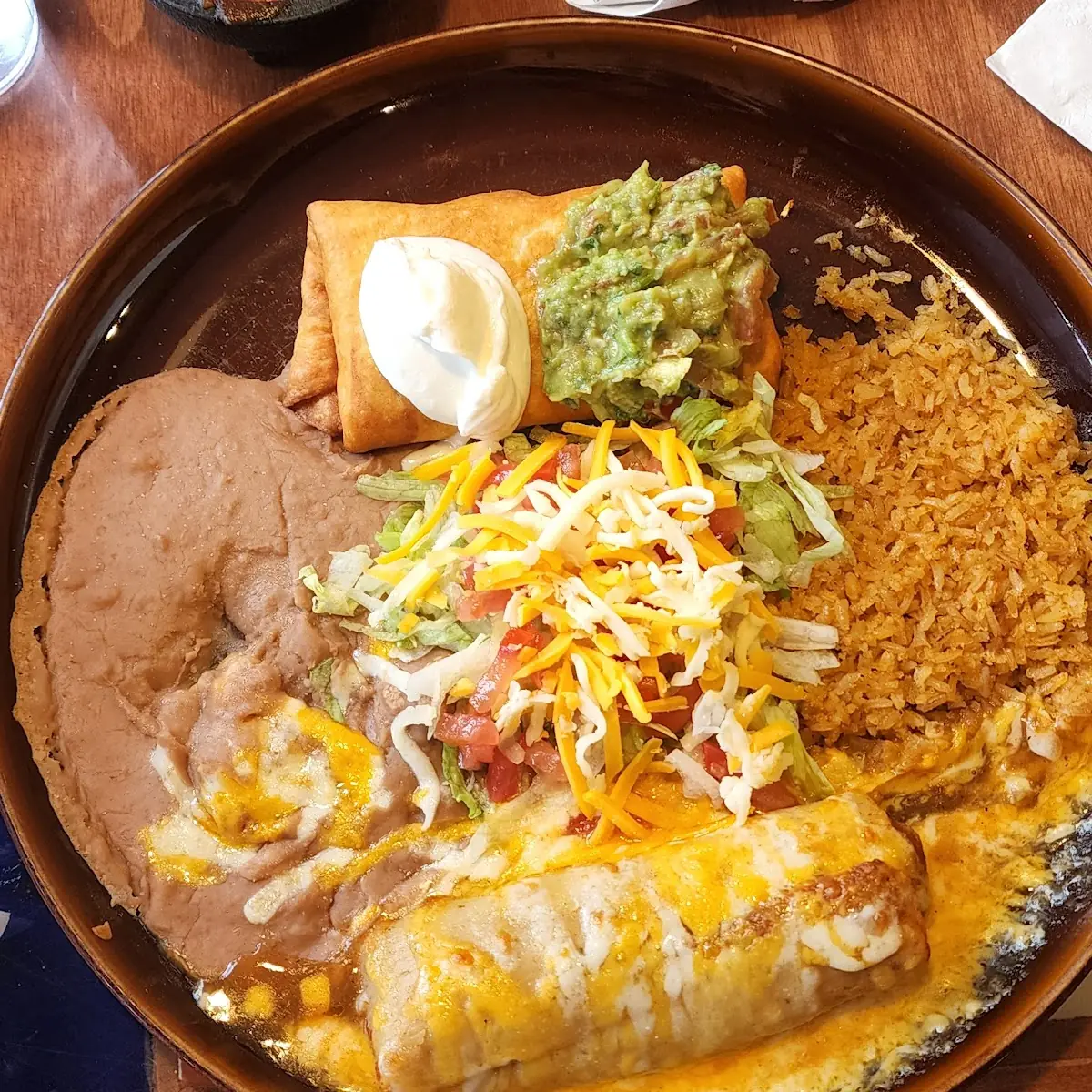 Enchilada and Chile Relleno