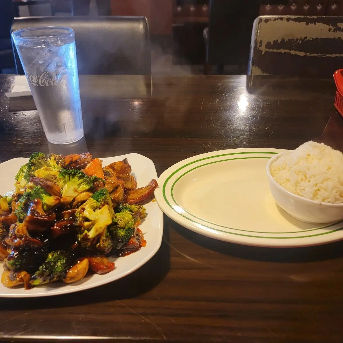 Broccoli Beef w White Rice