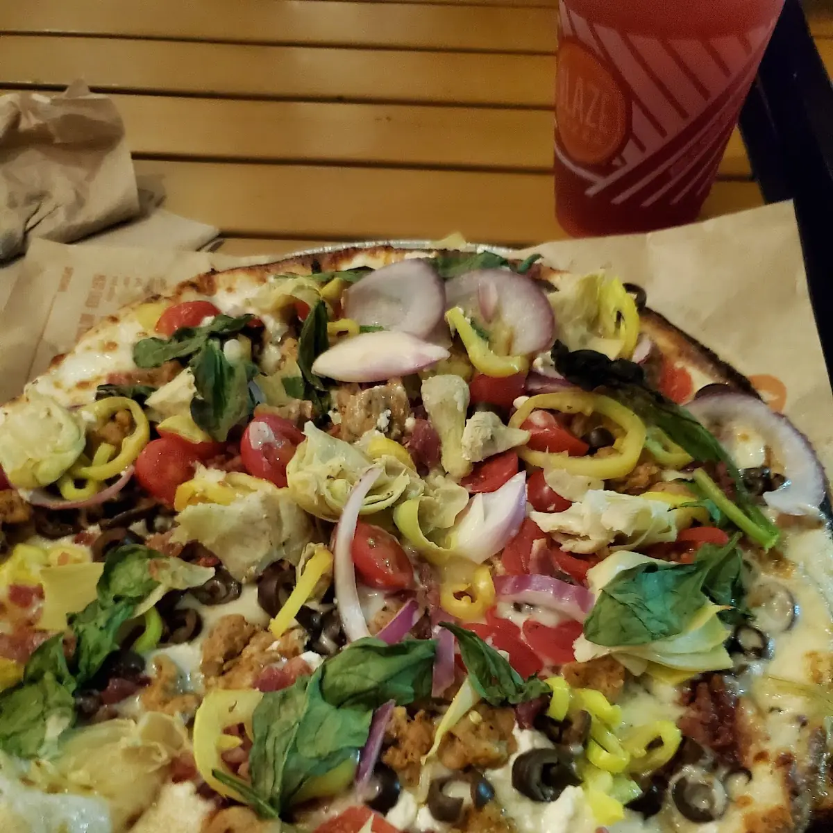 Jalapeno Pineapple and Veggie Pizza