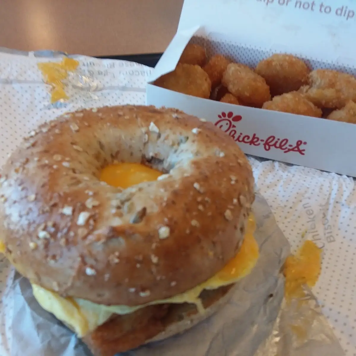 Chicken Egg & Cheese Bagel