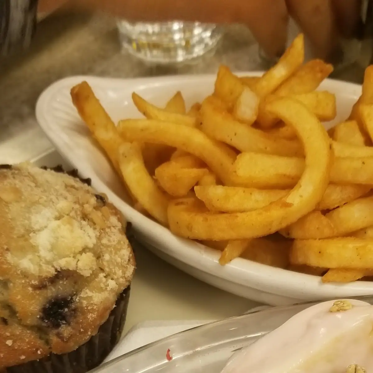 Breakfast Parfait and Blueberry Muffin