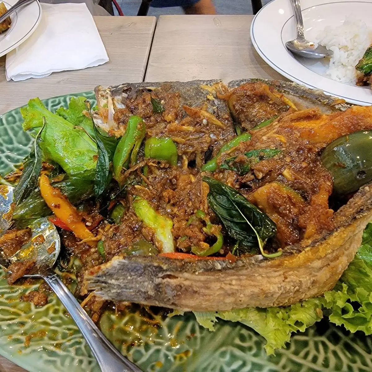 Lunch Set Fried Fish Three Flavor Sauce