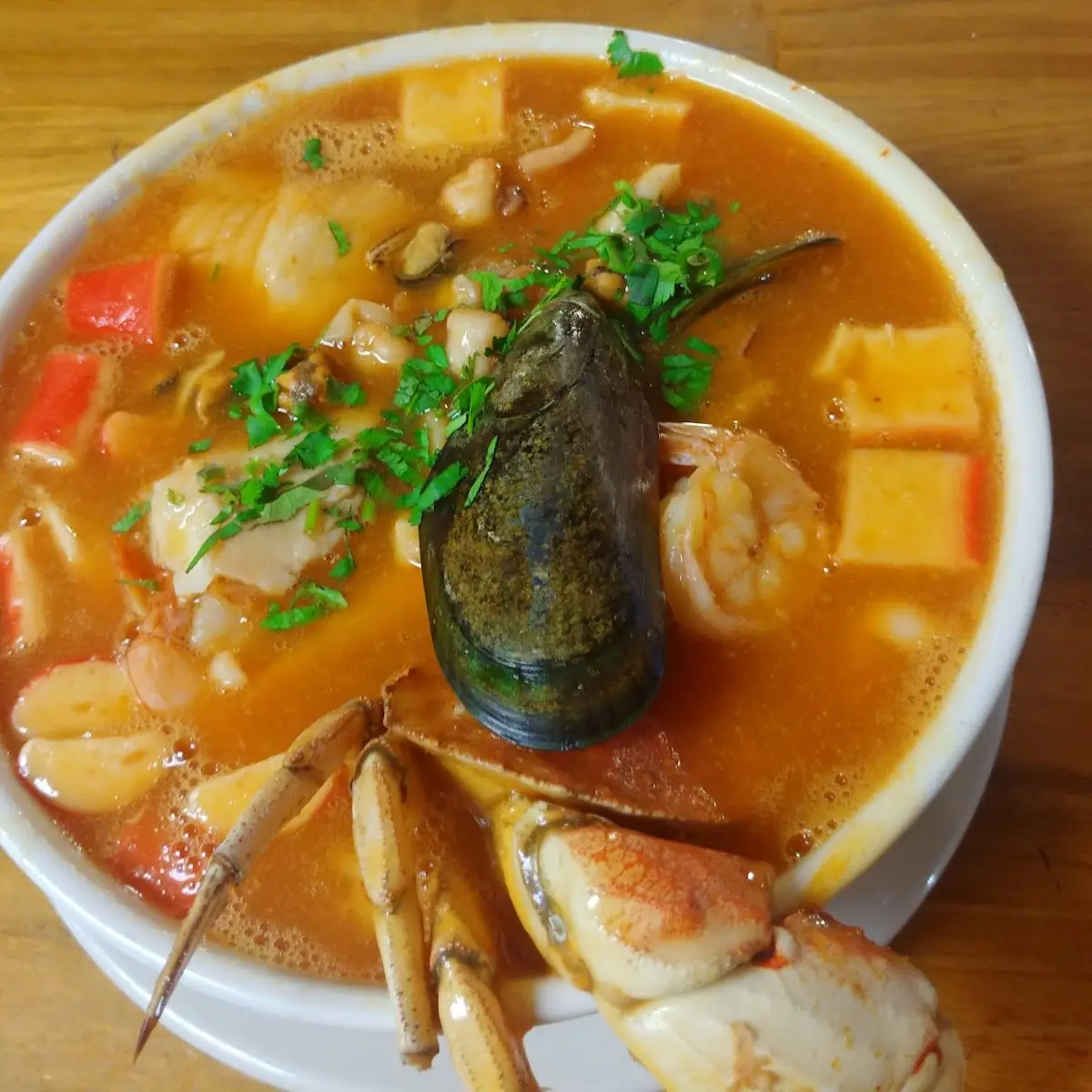 Parihuela Peruvian Seafood Soup