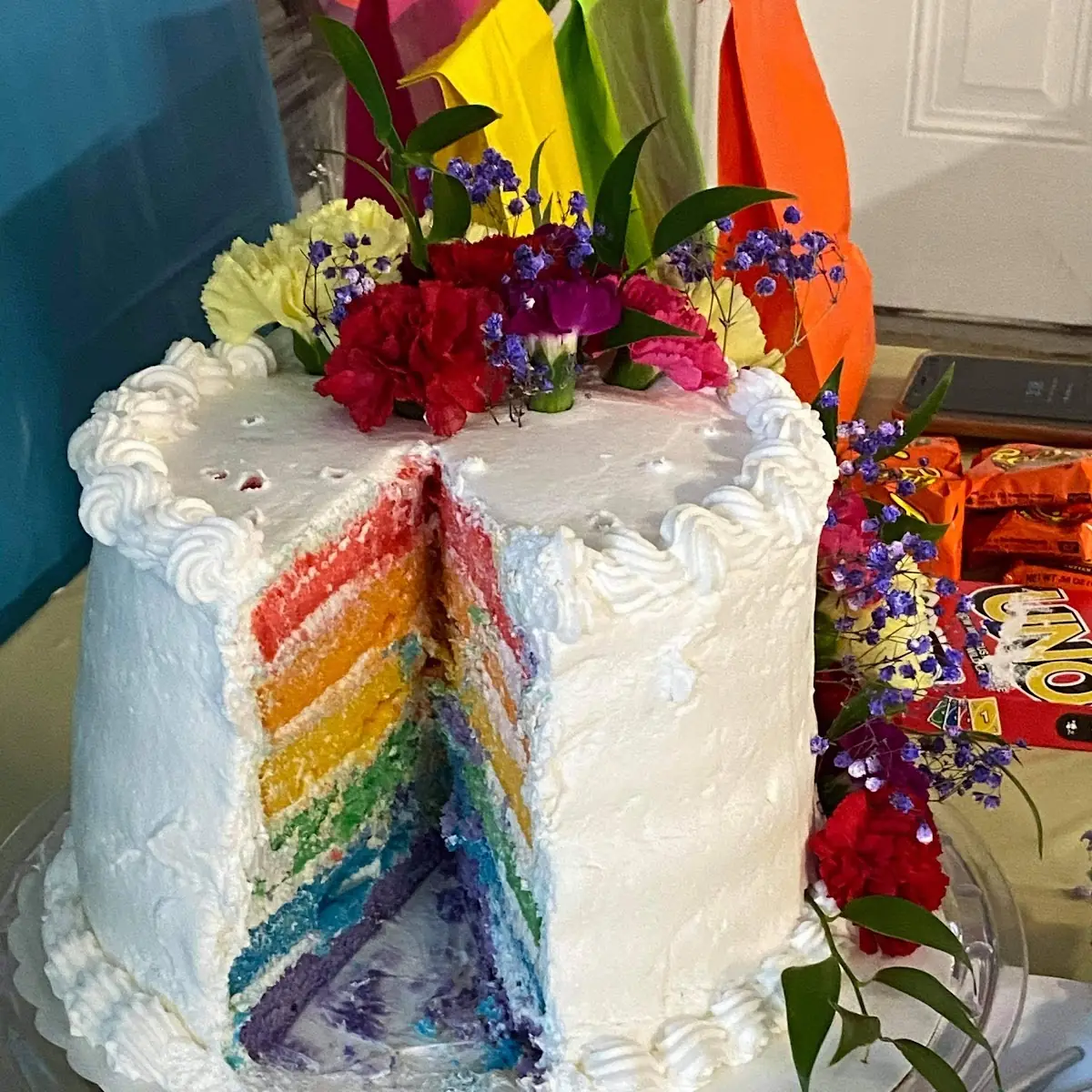 Custom Rainbow Layer Cake