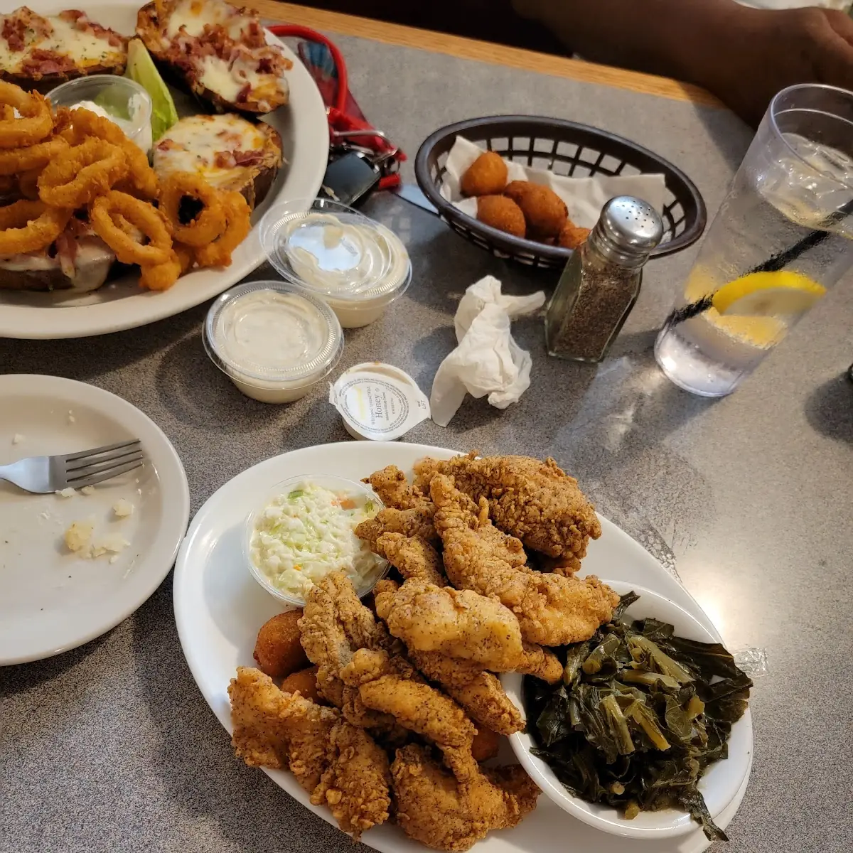 Clam Strips & Shrimp