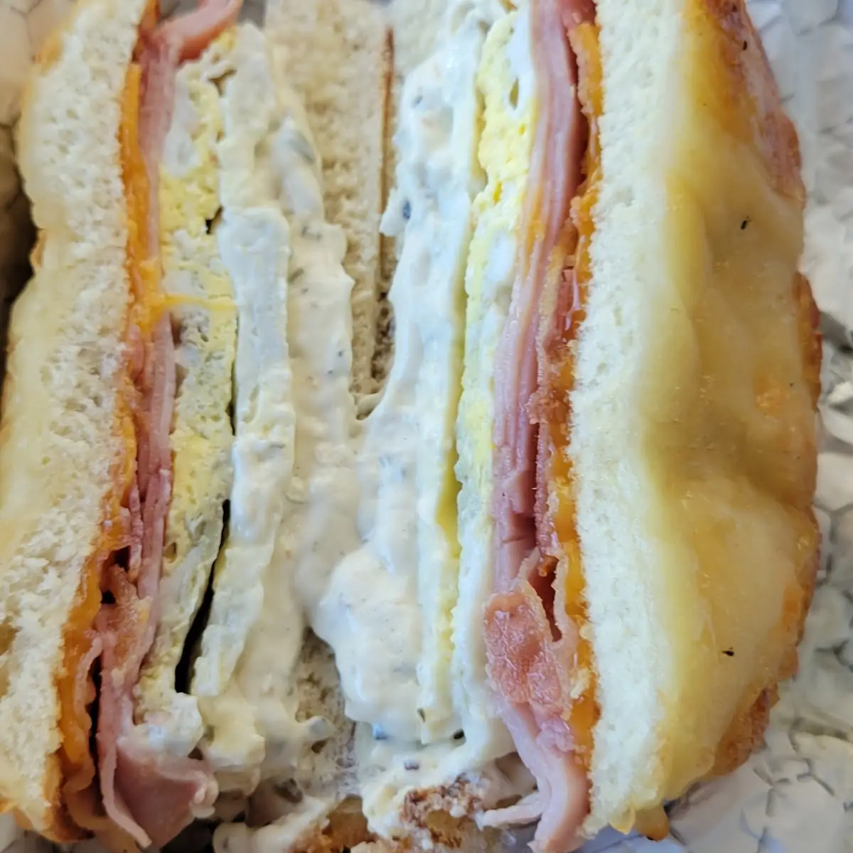 Cheddar Cheese Egg Sandwich