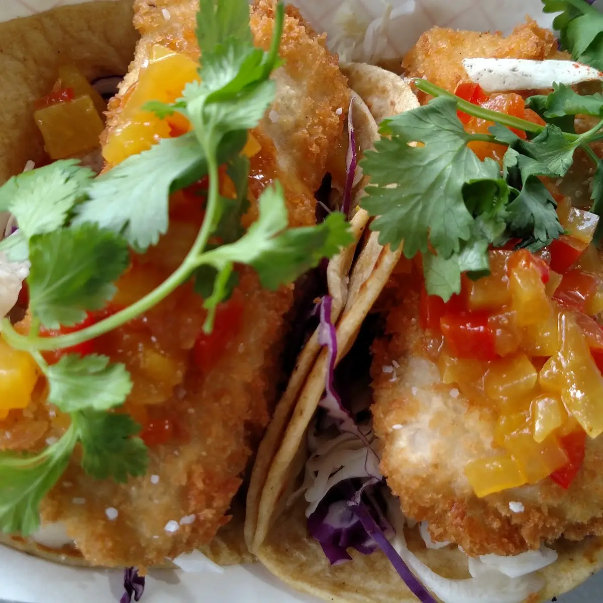 Pineapple Salsa Fish Taco Special