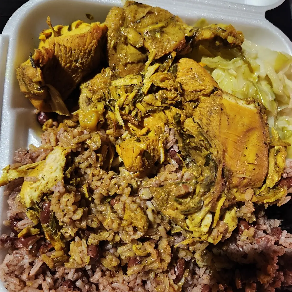 Curry Chicken with Red Beans and Rice
