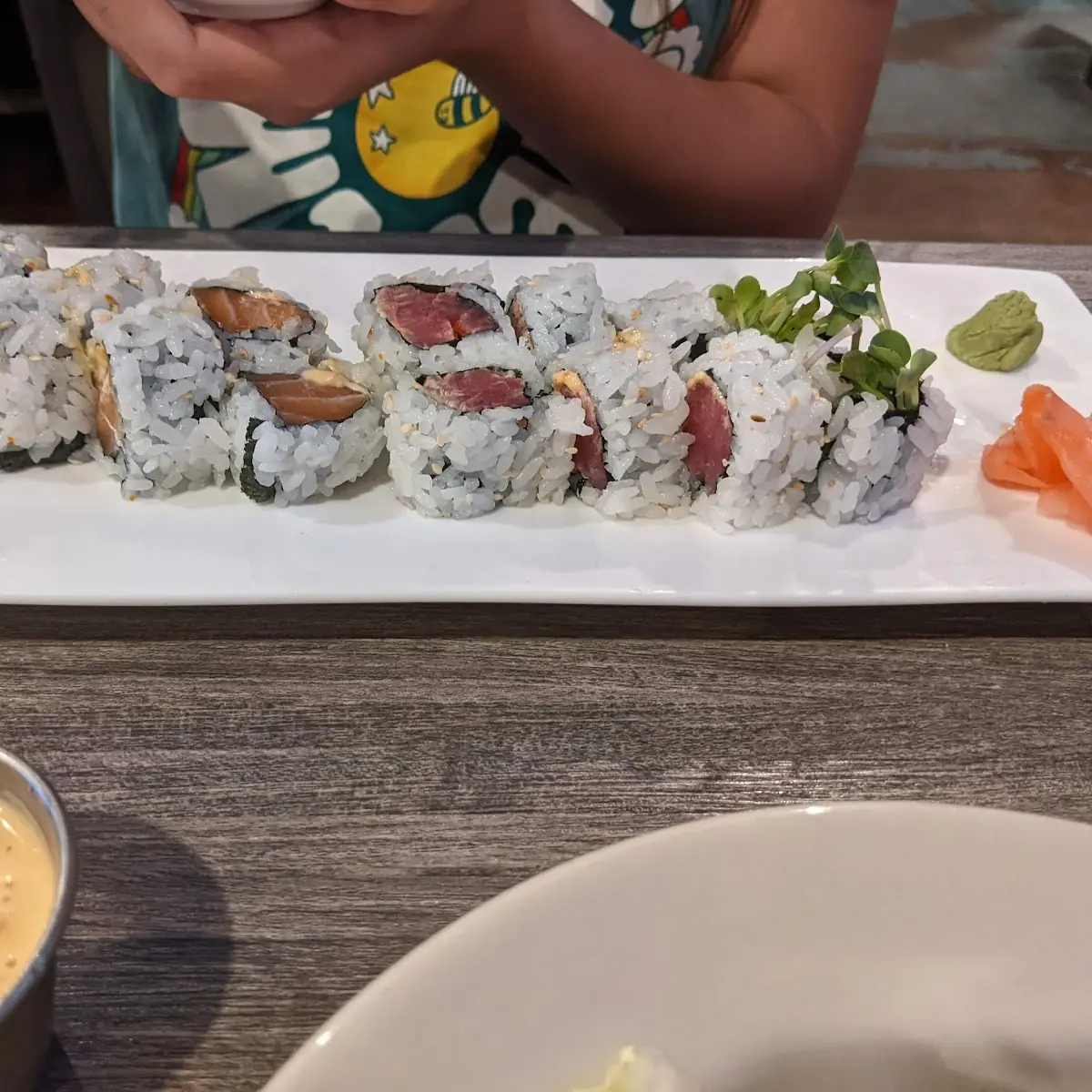 Spicy Salmon and Tuba Roll
