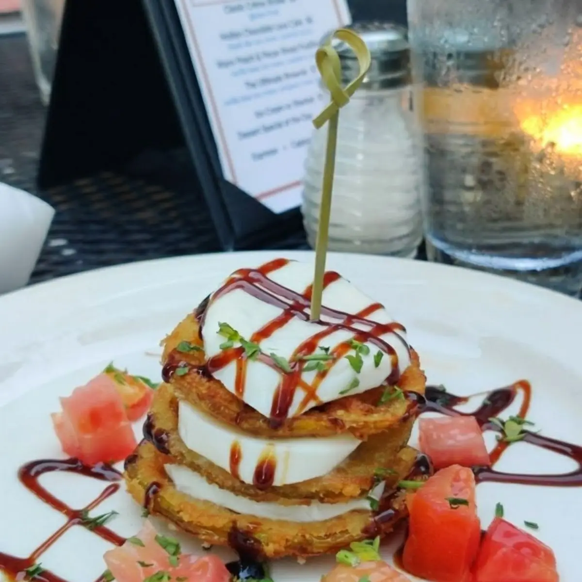 Southern Fried Green Tomato Stack