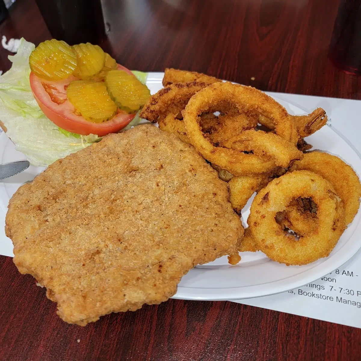 Tenderloin and Onion Rings