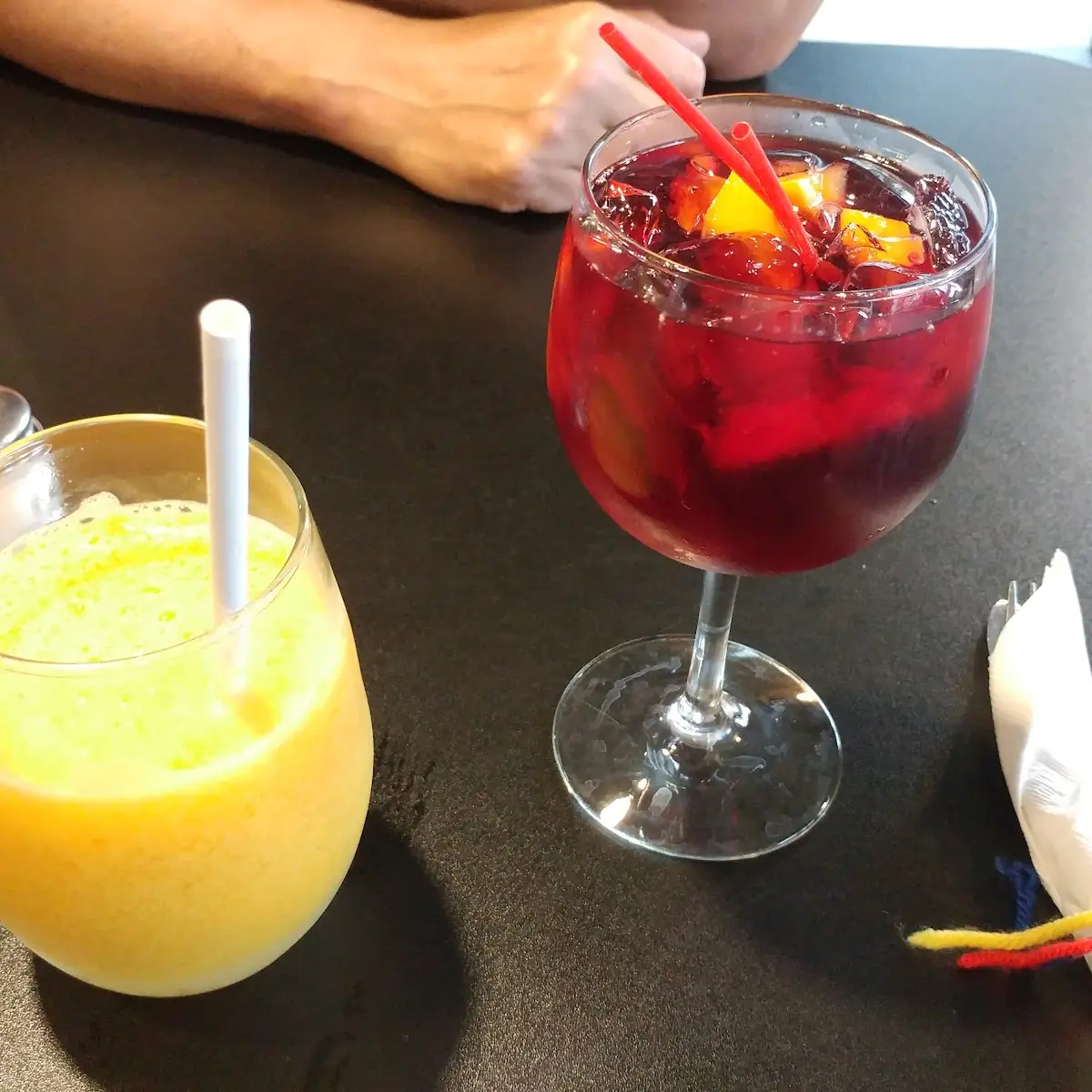 Passion Fruit Juice and Red Sangria