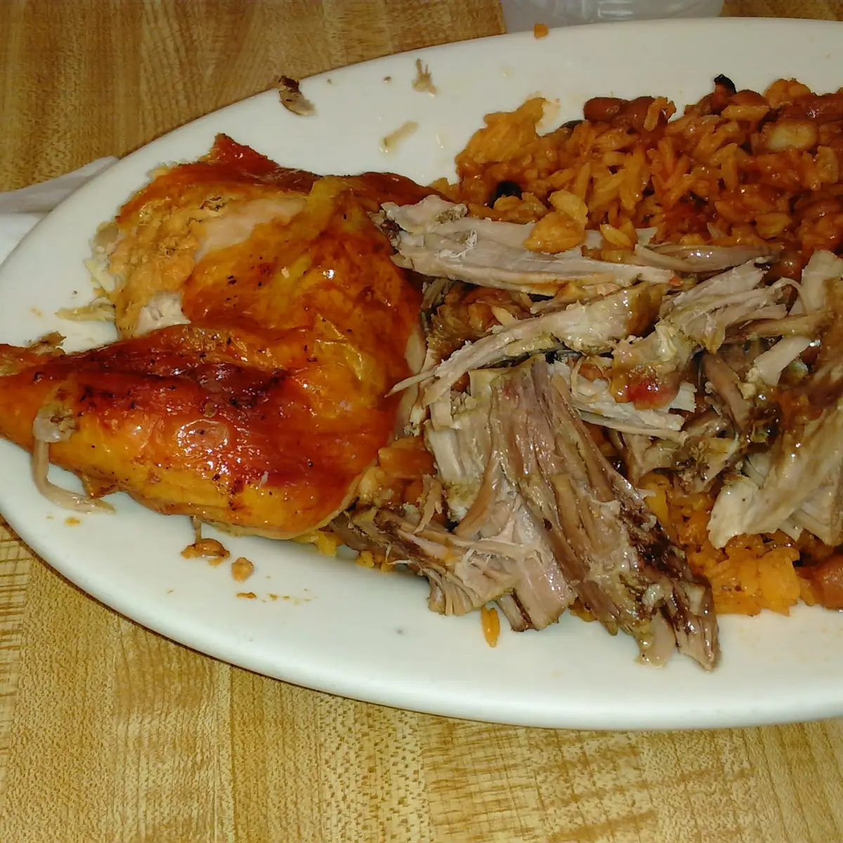 Rice and Beans Roasted Chicken