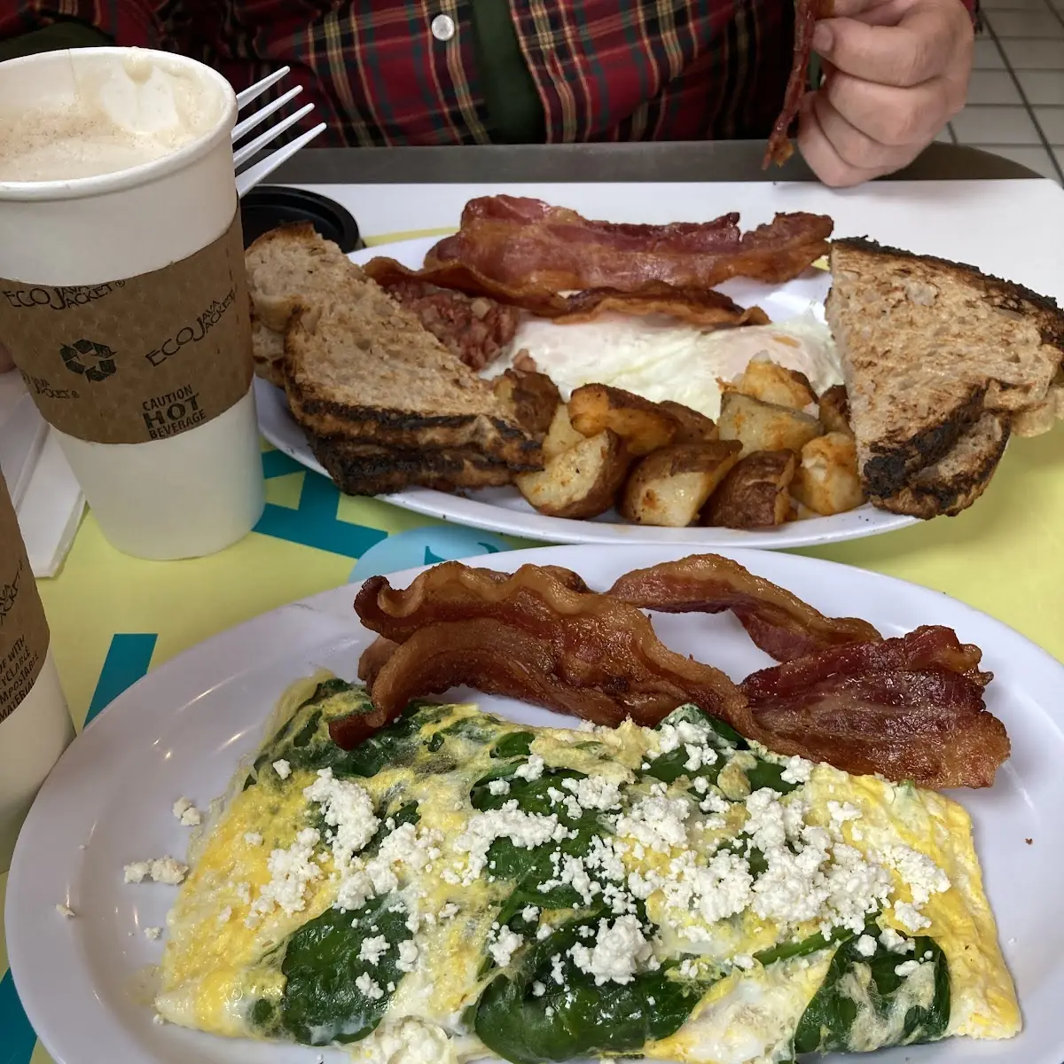Spinach & Feta Omelete
