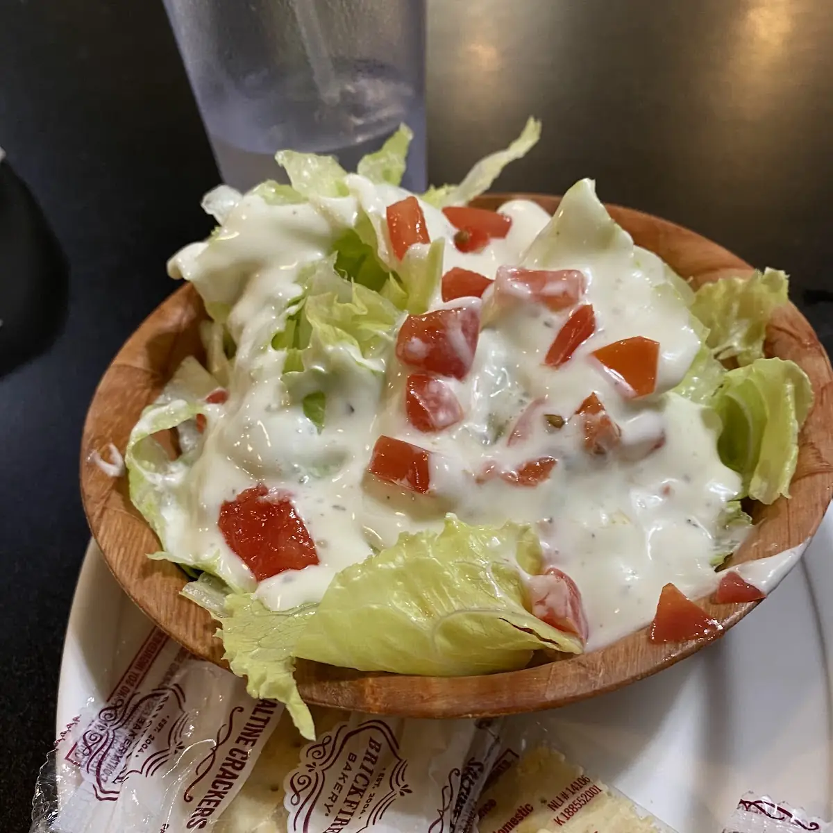 Garden Salad with Ranch Dressing
