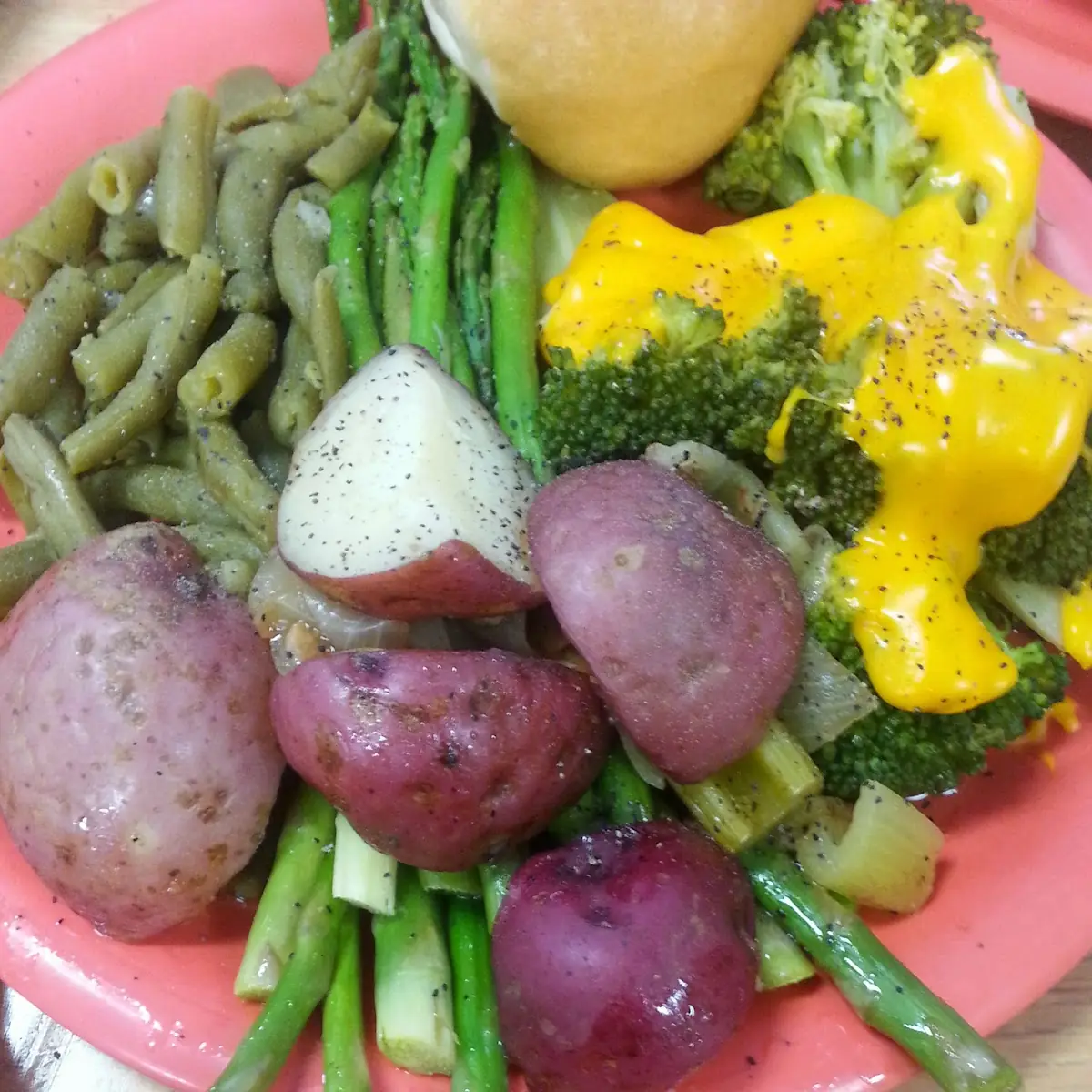 Potatoes Asparagus Roll Broccoli and Cheese AMD Green Beans