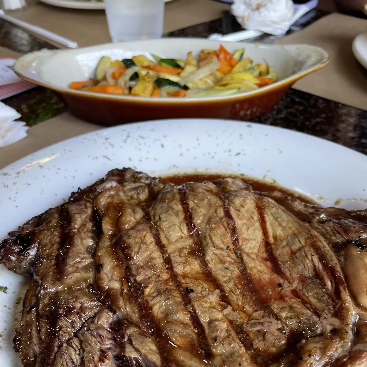 Rib Eye with Veggies