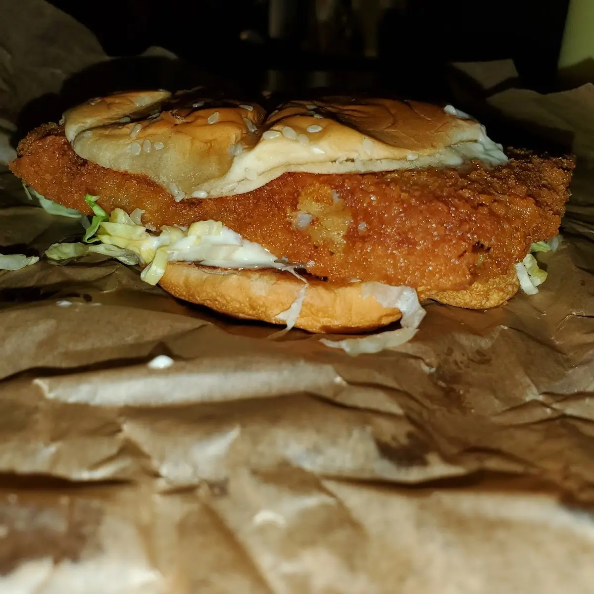 Actual Special Fish Sandwich Just so Your Expectations Are Set in Reality