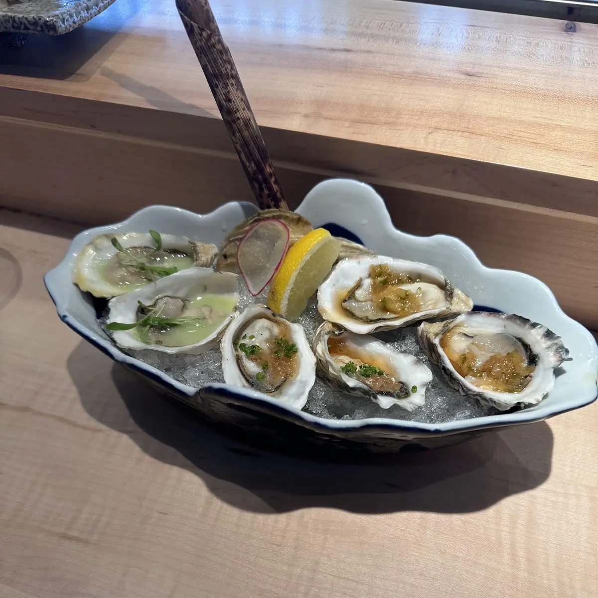 Fresh Oysters on Crushed Ice