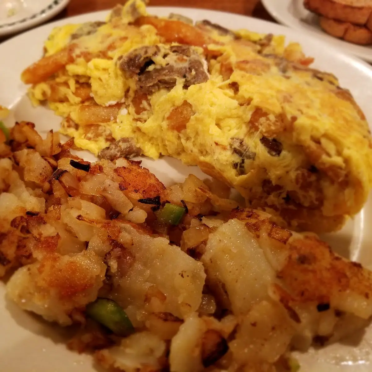 Western Omelet and Potatoes