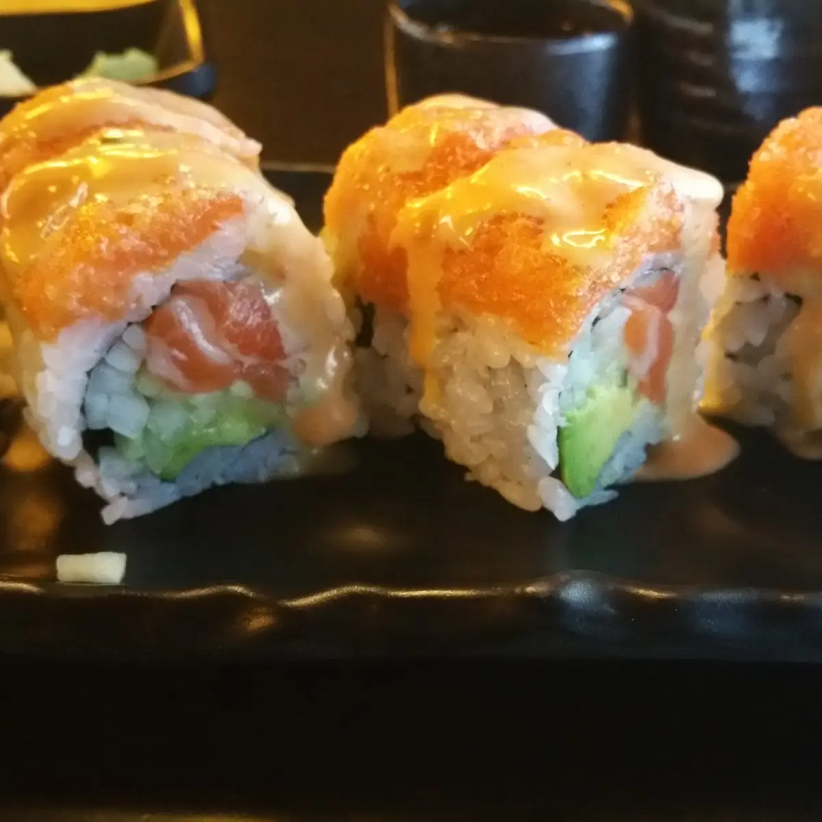 Snowy Mountain Roll Close Up