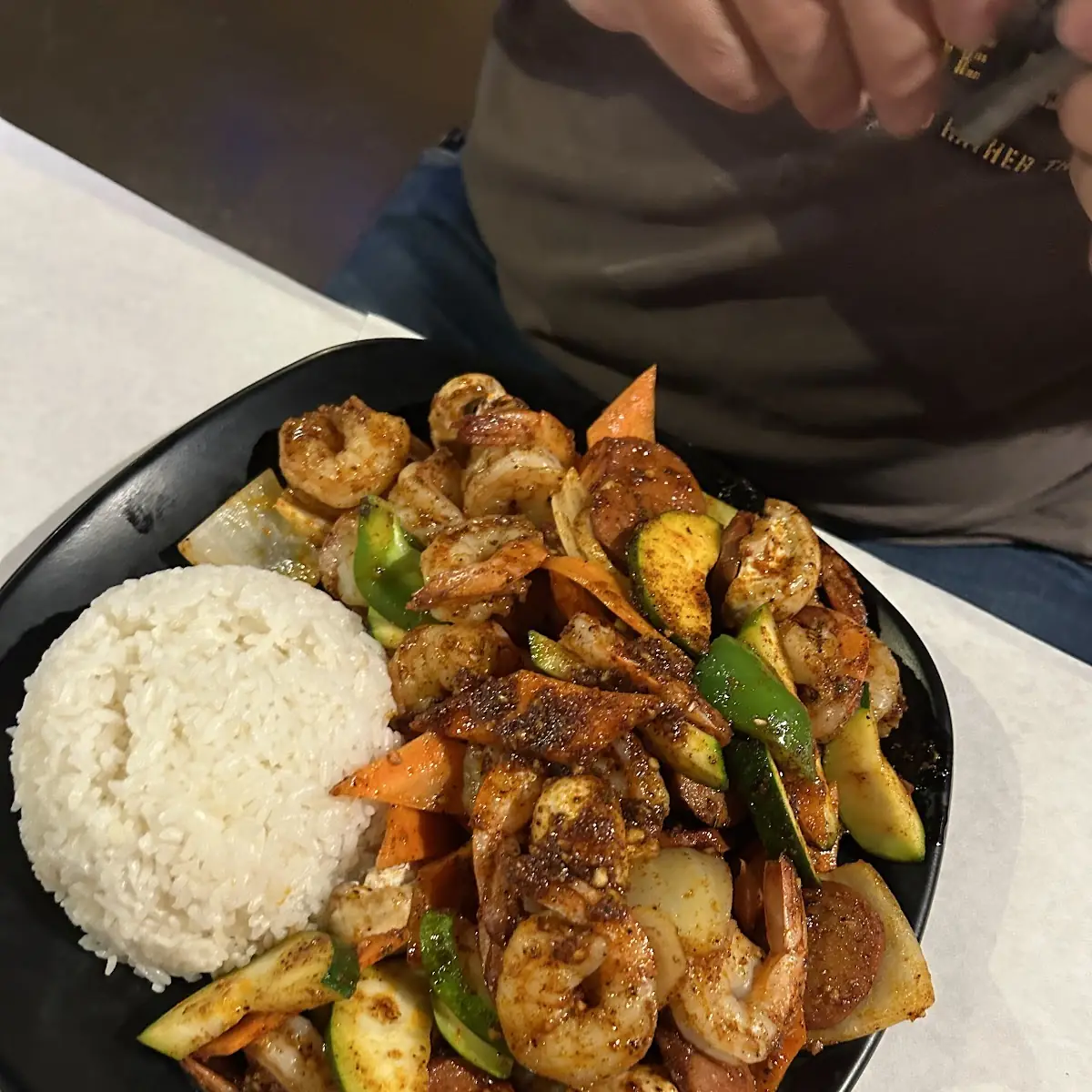White Steamed Rice on the Side