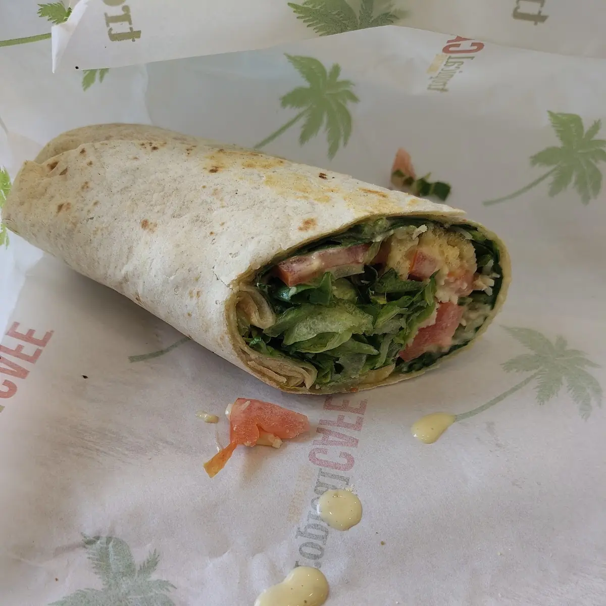Caesar Chicken Salad Wrap