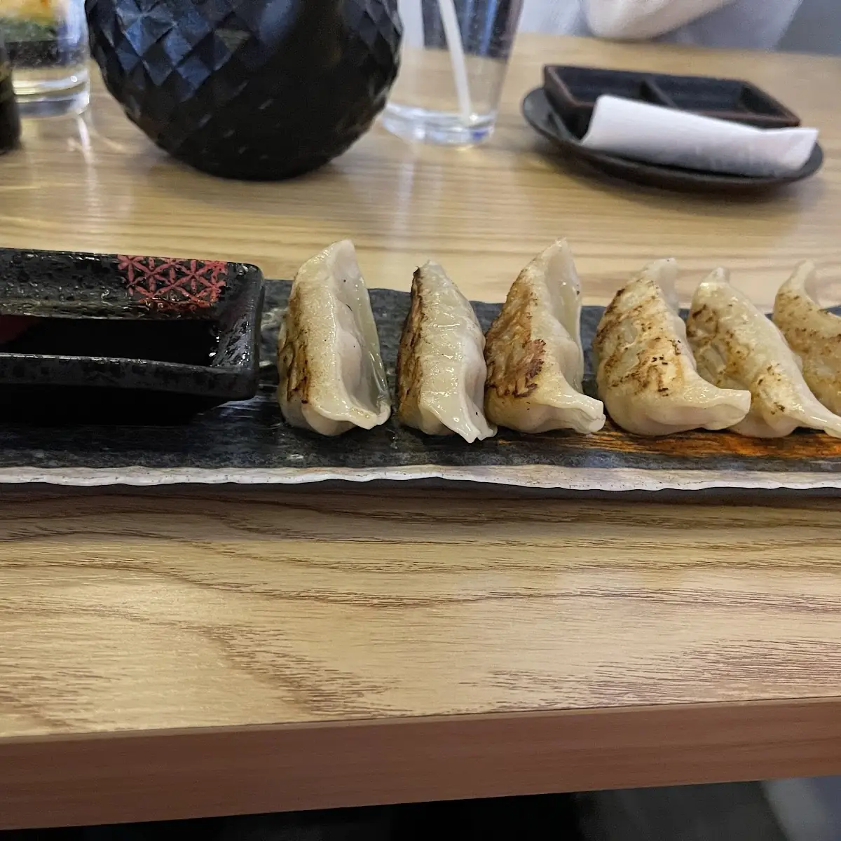 Pork and Veggie Dumplings, Taku Sushi & Ramen